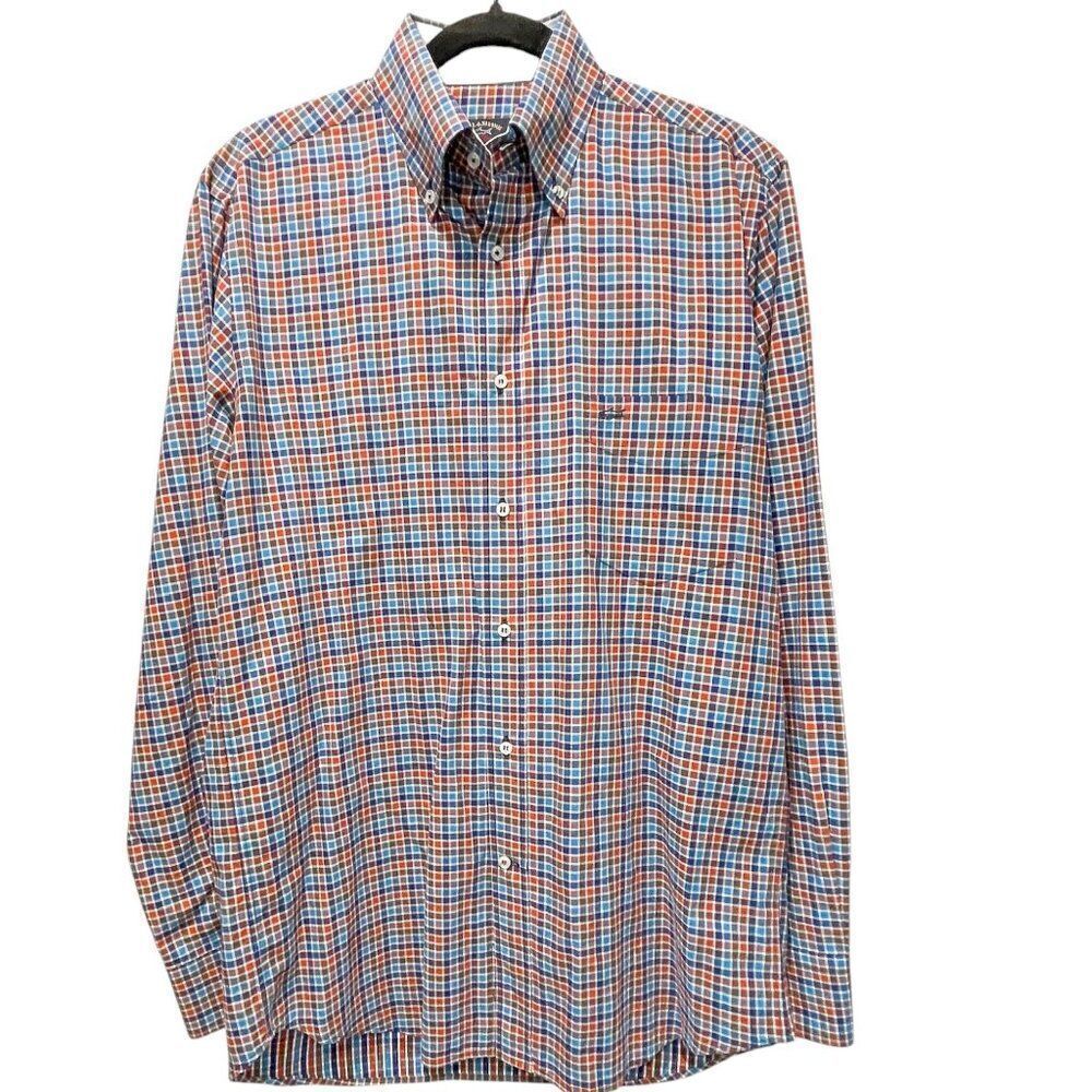 Paul & Shark Yachting Soft Touch Plaid Men's Button Down, Size 40 Medium